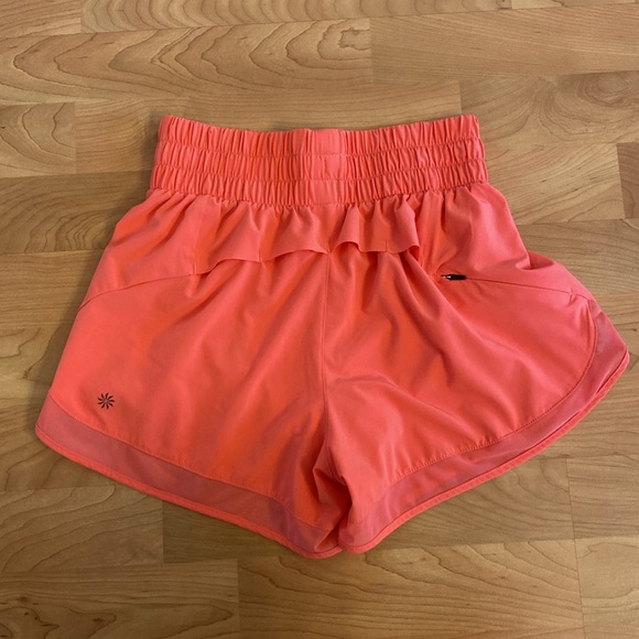 Athleta Mesh Racer Run High Rise 3” Shorts - Picture 2 of 5